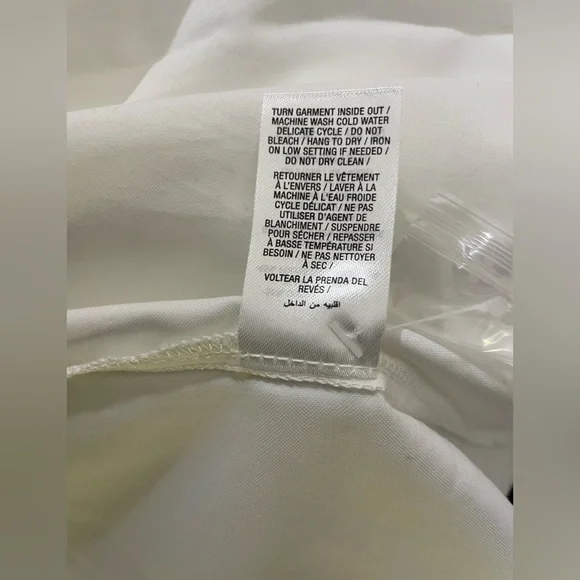 Sz XS-S Ardene women’s Oversized Shirt Ardene Classic White Longsleeve pleated - Picture 16 of 16